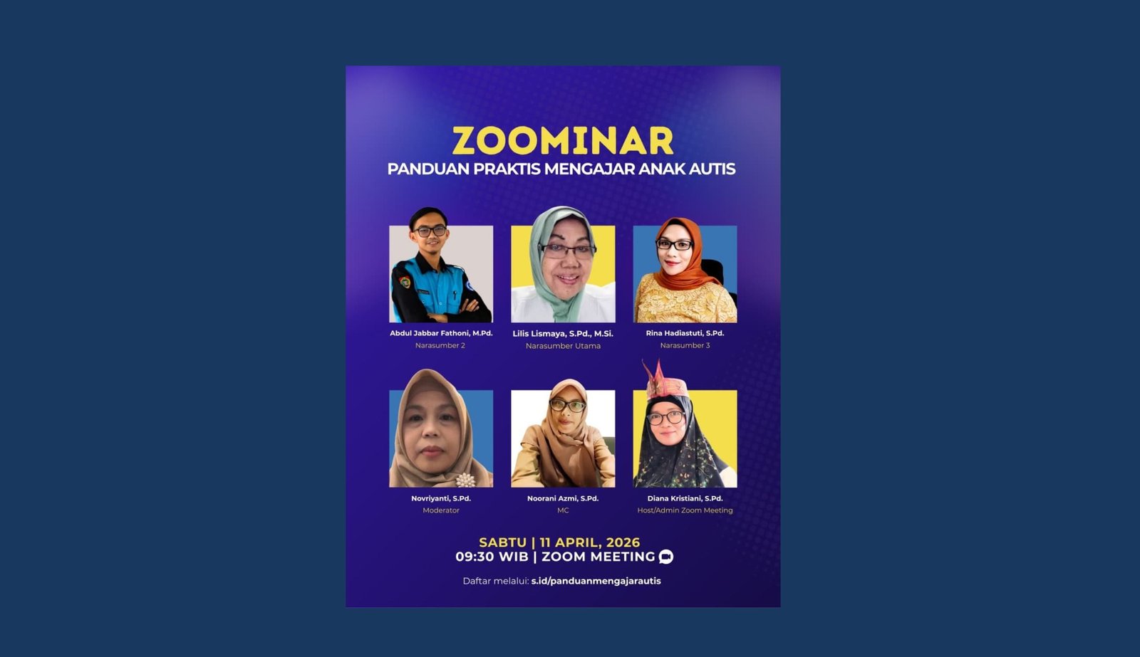 Zoominar “Panduan Praktis Mengajar Anak Autis”: Menjawab Kebutuhan Nyata Pendidikan Inklusif